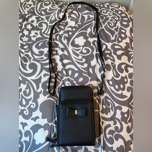 Elegant Black Bow Crossbody Bag